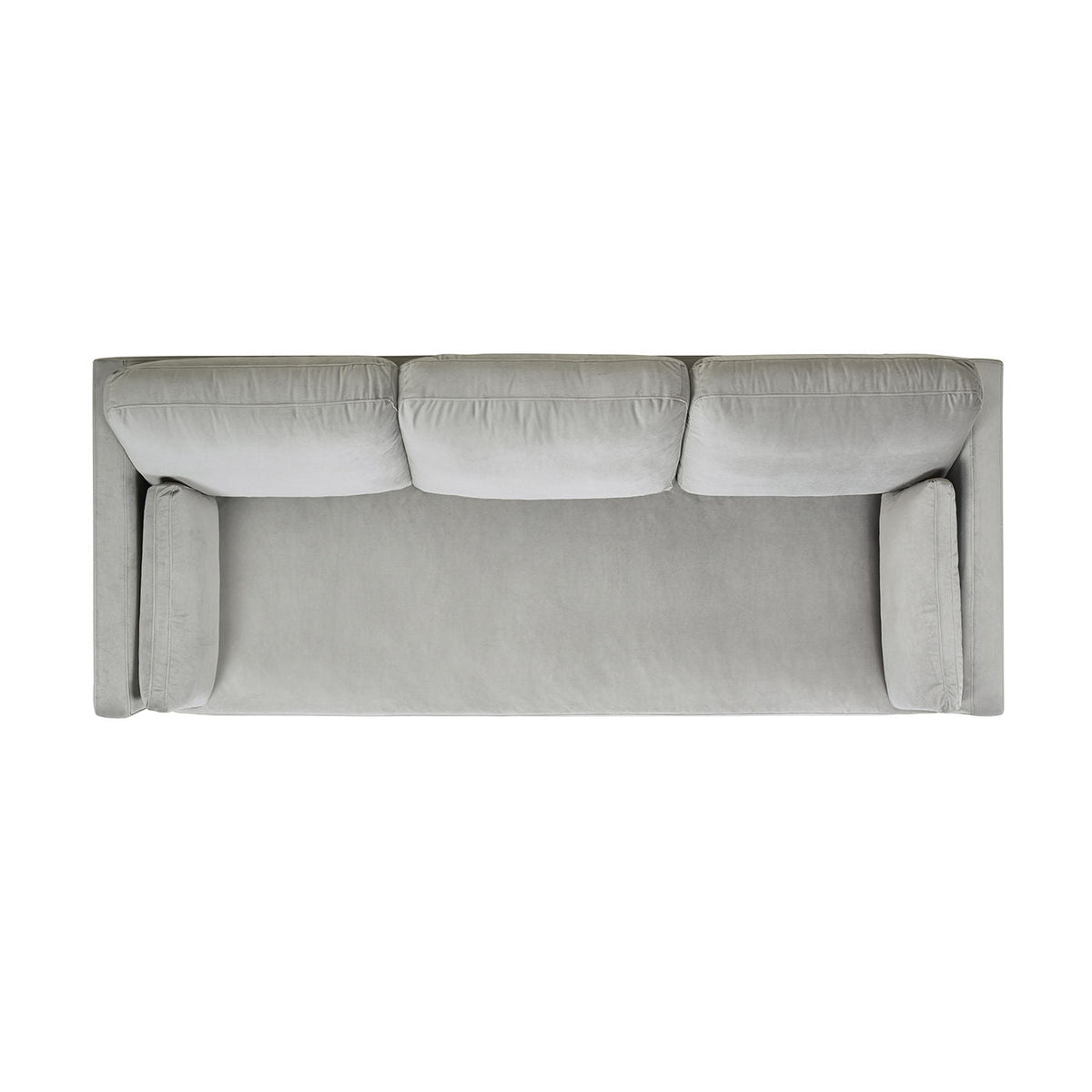 Knox Modern Farmhouse Sofa, 3-seat stationary in light gray fabric by HouseOfZazla on Tampa Home & Garden Store