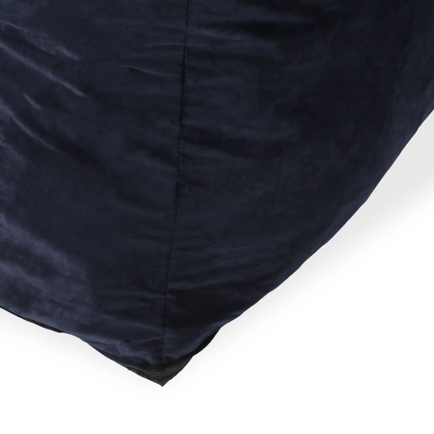 Allea Velveteen Bean Bag Chair Midnight Blue