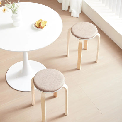 Stackable Round Backless Stools Set Of Four