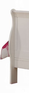 Louis Philippe III Full Bed with white finish and curved headboard on Tampa Home & Garden Store