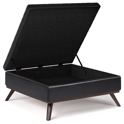 Owen coffee table storage ottoman black fabric lift-top with storage Unique Piece Furniture on Tampa Home & Garden Store
