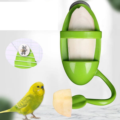 Green parrot food rack with cage mount for cuttlefish bone skeleton, Sell My Stuff on Tampa Home & Garden Store