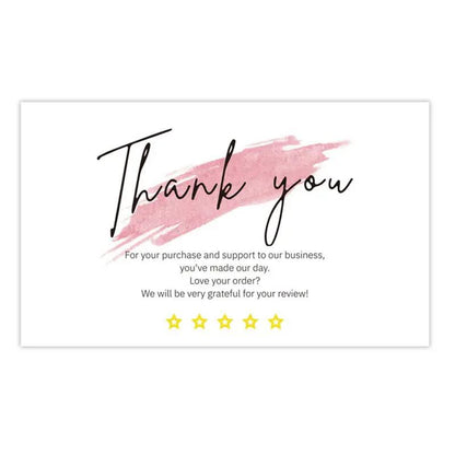 English Holiday Thank You Card for Do It Yourself