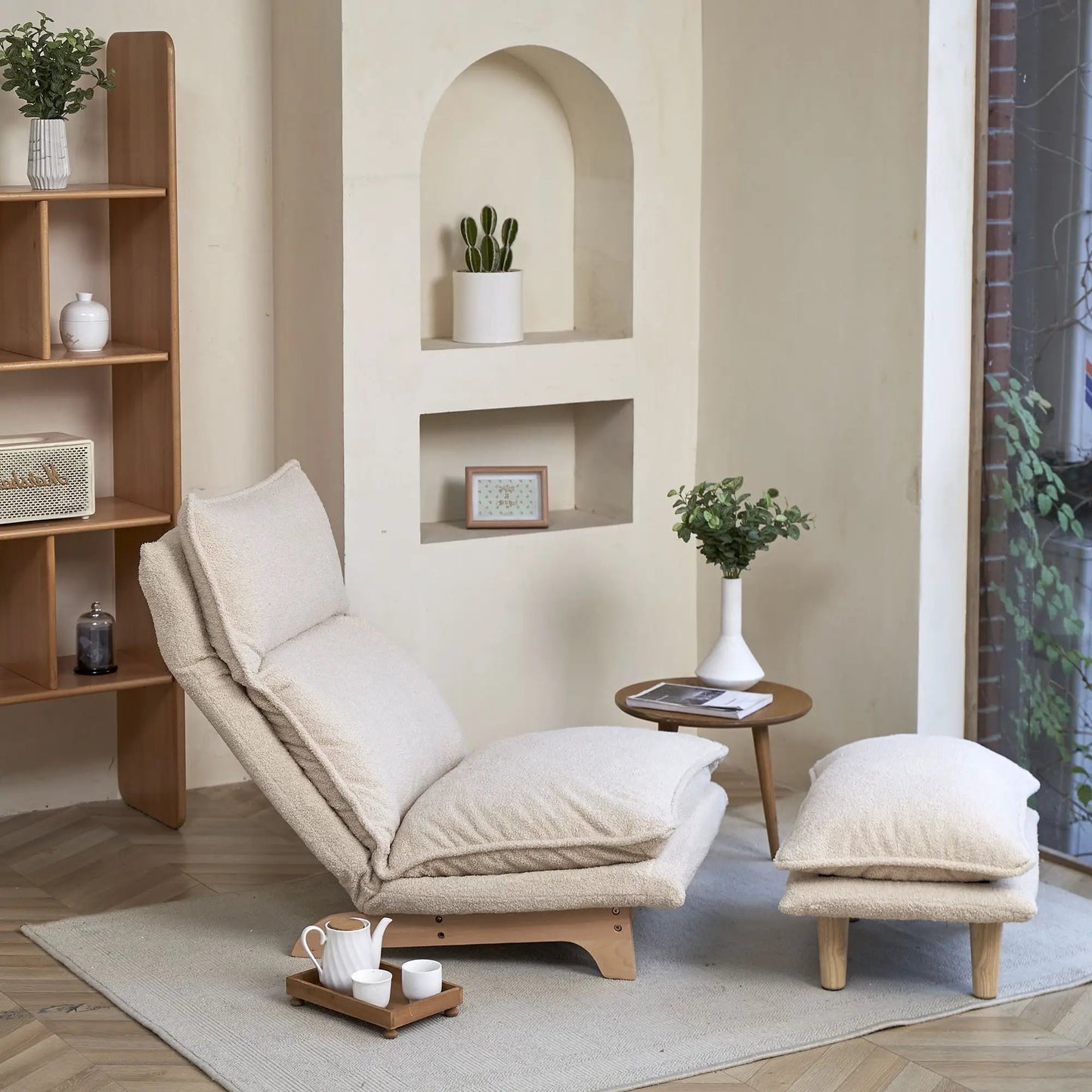 Single Lazy Sofa Chair Leisure Foldable Recliner