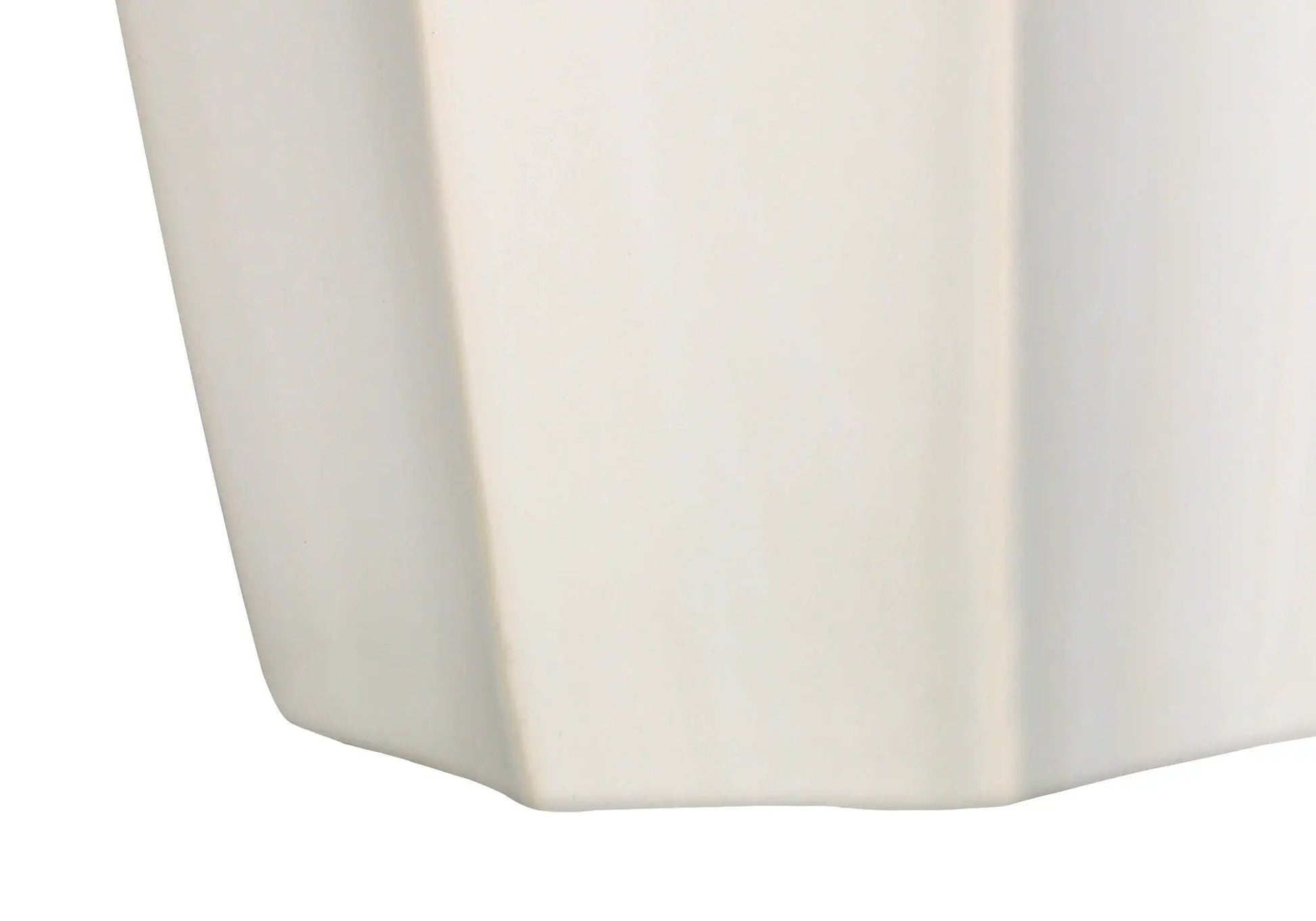 Table lamp cream shade close-up showing soft fabric texture by Unique Piece Furniture on Tampa Home & Garden Store