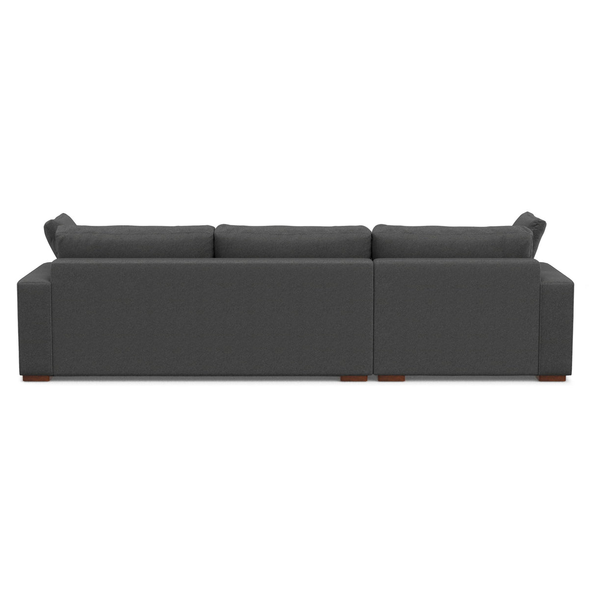 Charlie upholstered deep seater sectional sofa, charcoal gray fabric by HouseOfZazla on Tampa Home & Garden Store