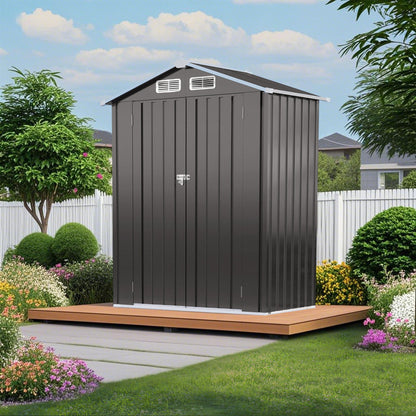 5 X 3 Feet Metal Storage Shed and a Lockable Door