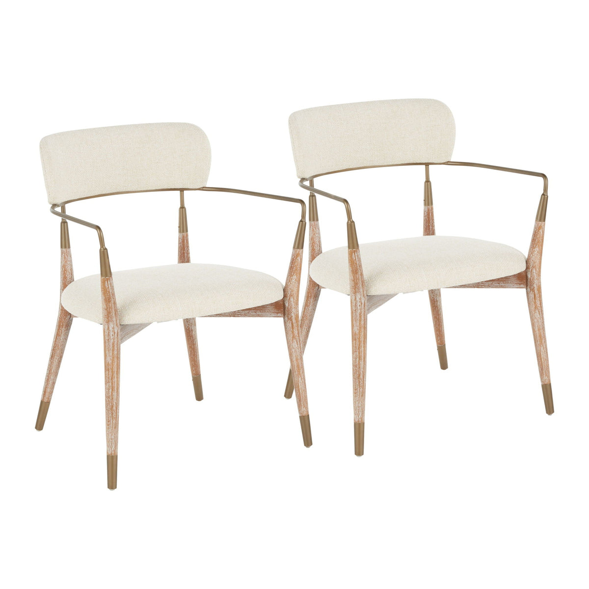 Savannah Contemporary Chair Set beige upholstered seats with wood frames set of 3 HouseOfZazla on Tampa Home & Garden Store