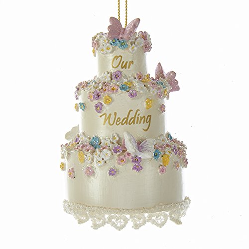 Adorno de pastel de bodas de resina de 3 pulgadas