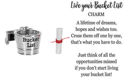 Live Your Bucket List Charm