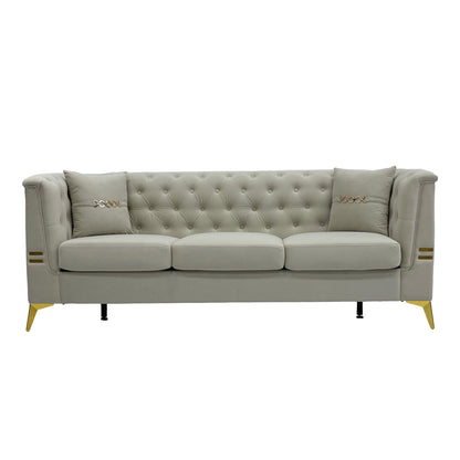 Modern Velvet Sofa Set and Plush Home Seating