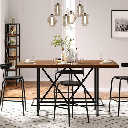 Rectangular Counter Height Dining Table for Six