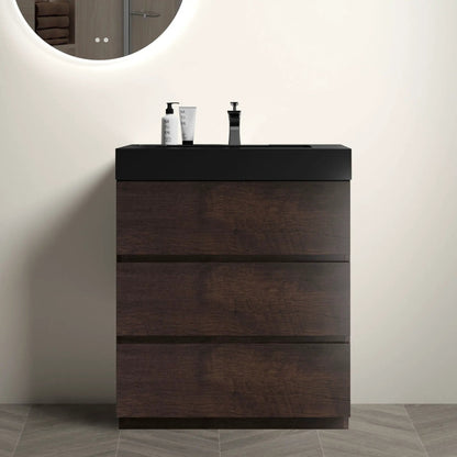 Alice Bathroom Vanity with Large Storage and Sink