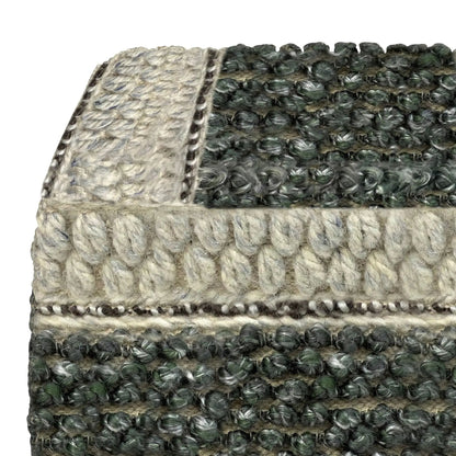 Grady Handcrafted Square Pouf for Living Room