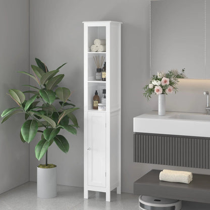Slim Bathroom Cabinet with Adjustable Shelves
