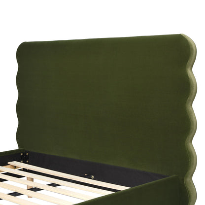 Stockholm Wavy Headboard and Platform Bed