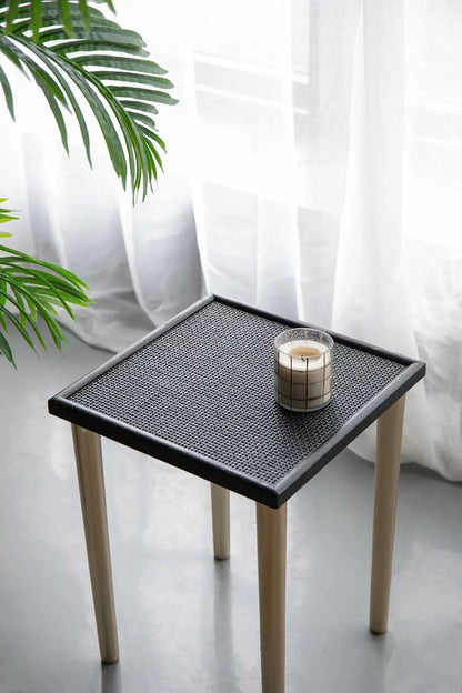 Bohemian Nesting Side Tables Set in Black Gold