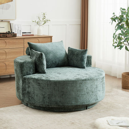 Modern Single Sofa and Swivel Sleeper Chair
