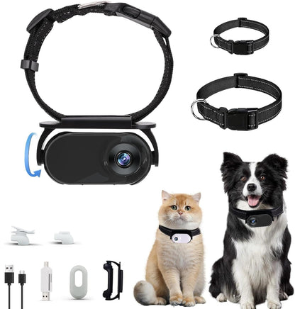 Pet Recorder HD Mini Camera Magnetic Suction collar for pets with adjustable strap on Tampa Home & Garden Store