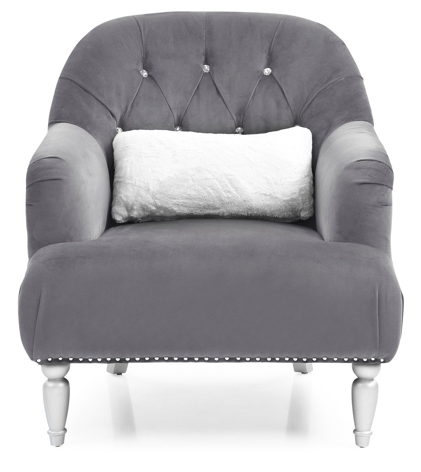 Elegant Traditional Armchair with Nailhead Trim