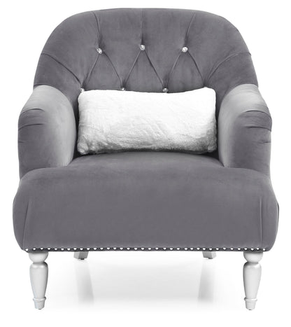Elegant Traditional Armchair with Nailhead Trim