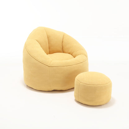 Cozy Bean Bag Chair With Foam and Footrest
