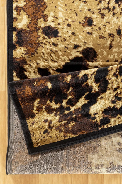 Tribes GC_YLS4008 Southwest Area Rug tan brown black with pattern Unique Piece Furniture on Tampa Home & Garden Store