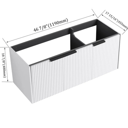 Contemporary Wall Mounted Vanity With Soft Close