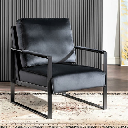 Mid Century Modern Chair With a Metal Frame