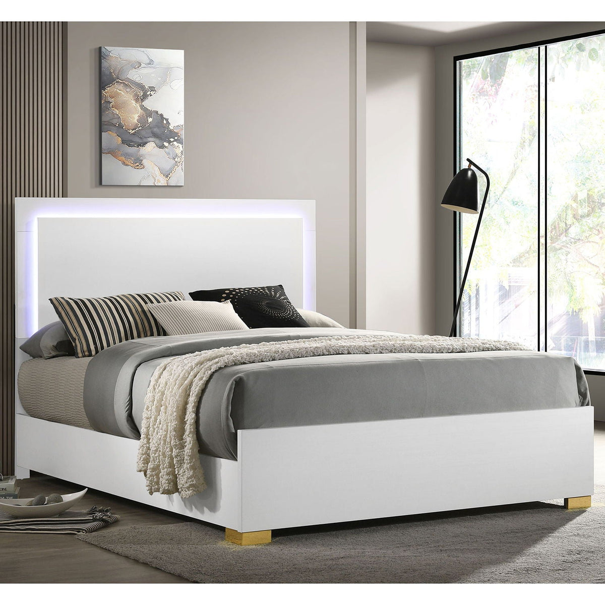 Jeremiah LED Panel Bed and Touch Lighting