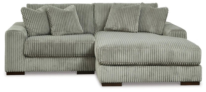 Lindyn Sectional Sofa with Cord Upholstery