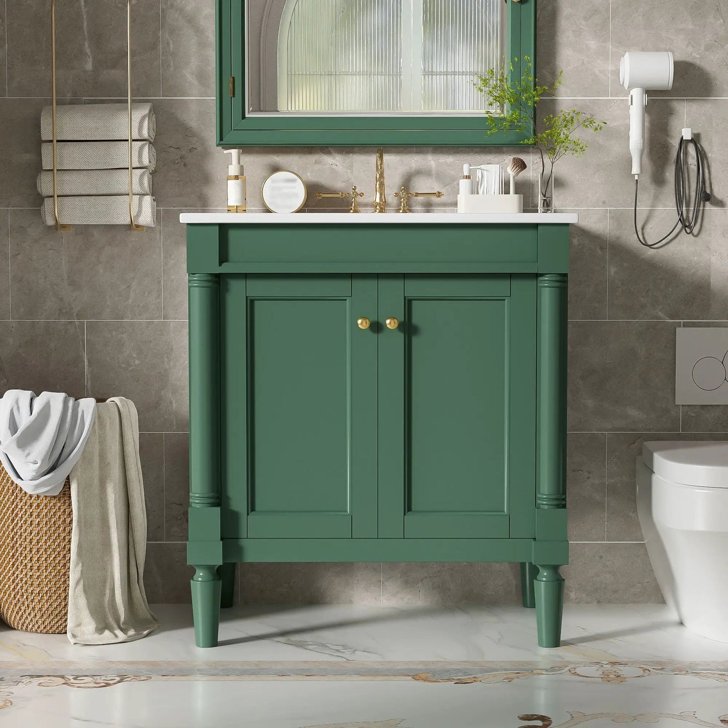 Bathroom Vanity Cabinet With Sink and Soft Close