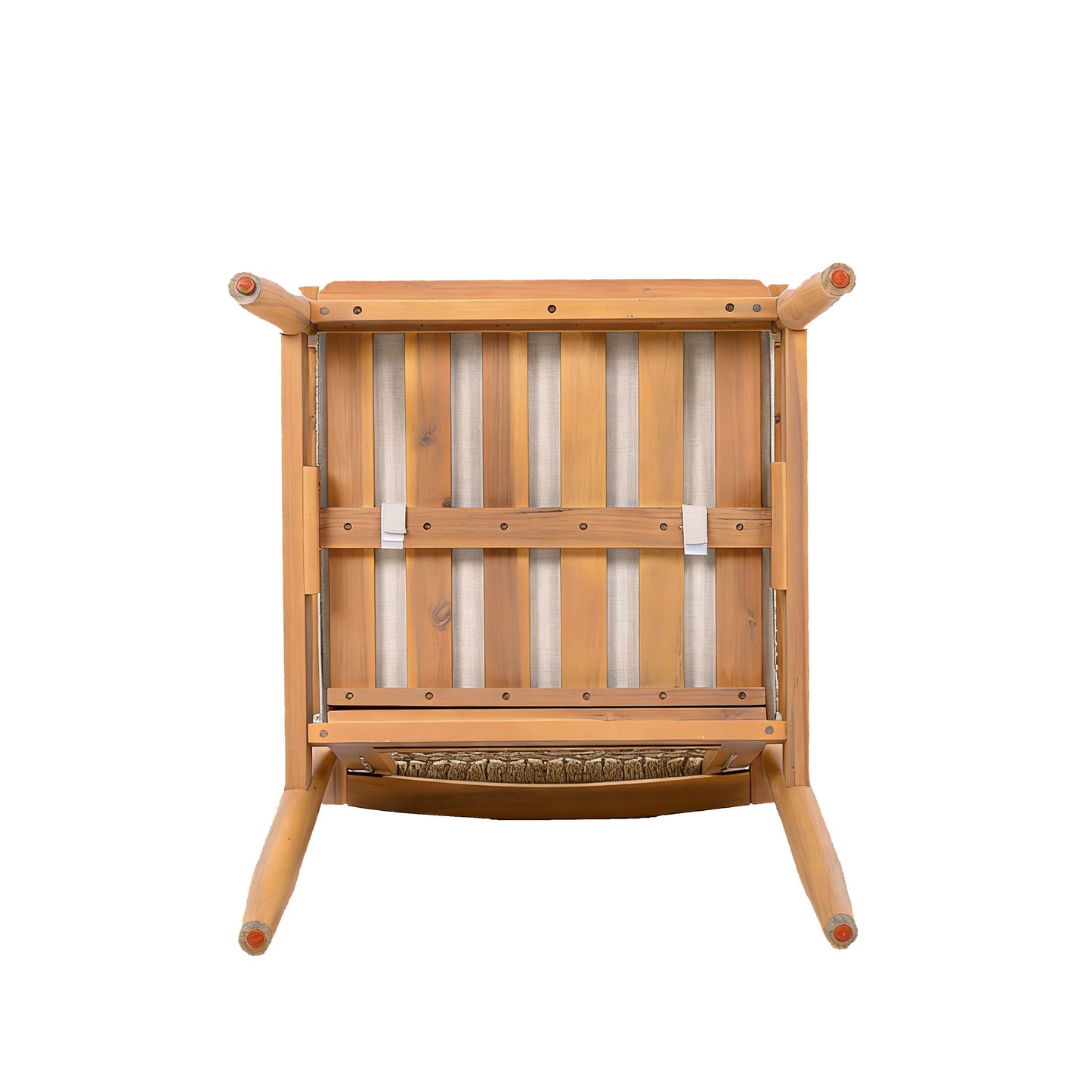 Acacia Wood Outdoor Dining Chairs Set of 2
