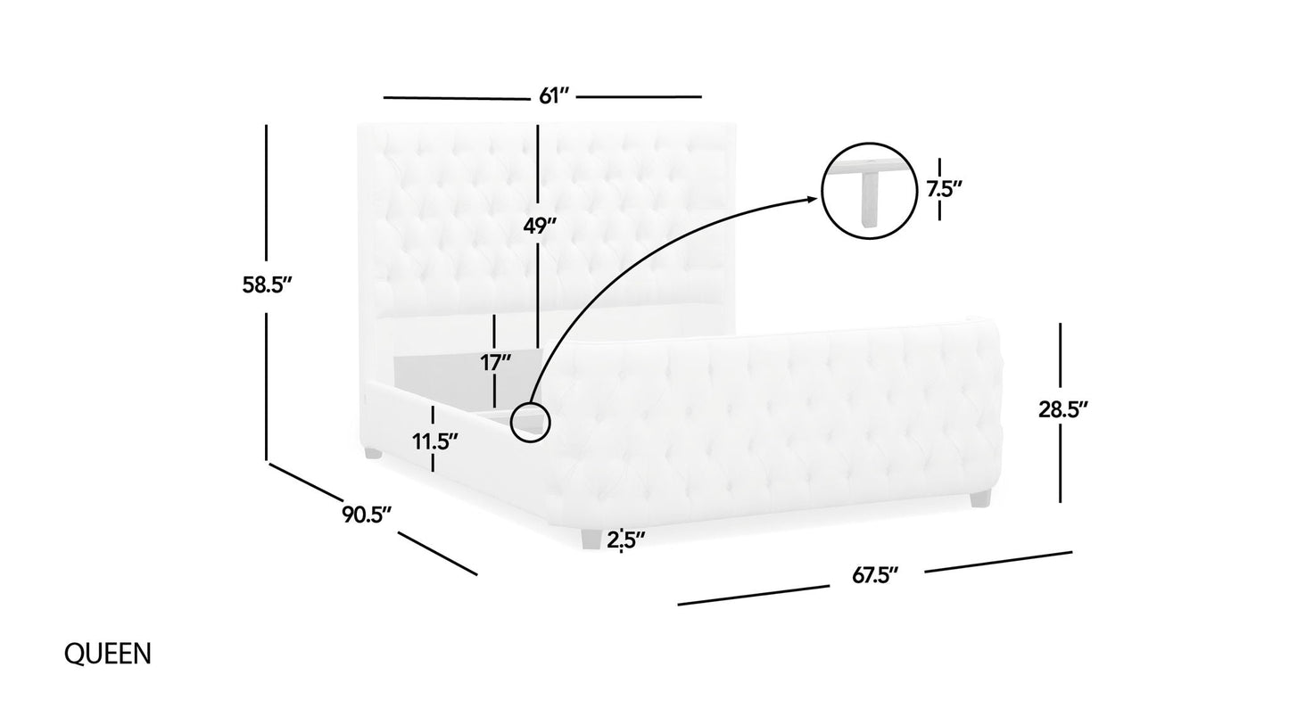 Brooklyn Tufted Panel Headboard and Footboard Set