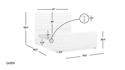 Brooklyn Tufted Panel Headboard and Footboard Set