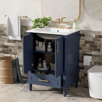 Bathroom Vanity With Ornate French Cylinder Legs