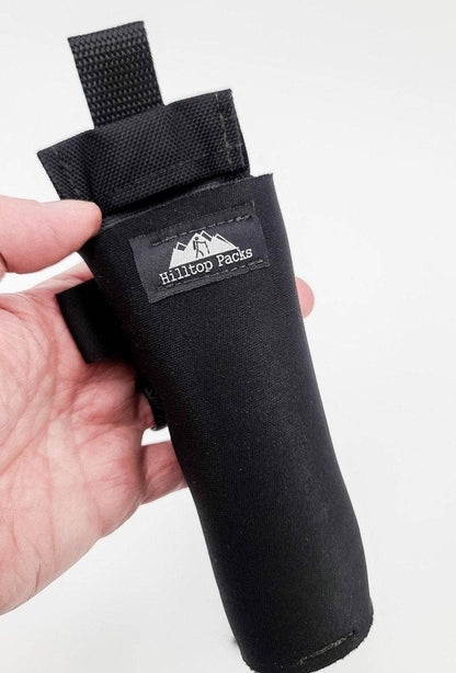 Bear Spray Holder by Hilltop Packs LLC in black fabric with belt loop on Tampa Home & Garden Store