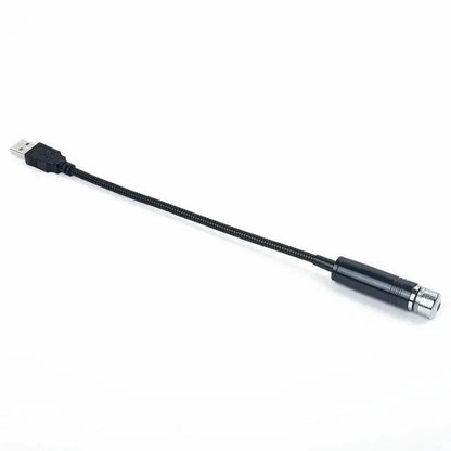 Stevvex USB to DC power cable black braided cord with USB A plug and barrel connector on Tampa Home & Garden Store