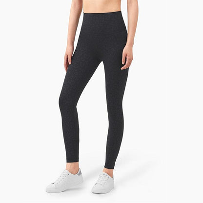 Stevvex women's full-length high-waist seamless leggings in black for fitness workouts on Tampa Home & Garden Store