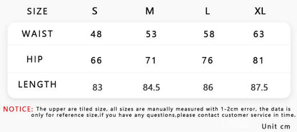 Stevvex leggings size chart S-XL; waist 48–63 cm, hip 66–81 cm, length 83–87.5 cm on Tampa Home & Garden Store