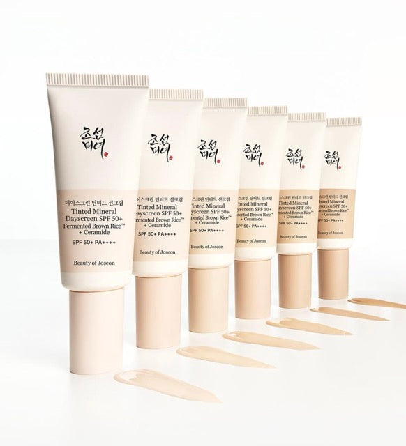 Beauty of Joseon Tinted Mineral Dayscreen SPF50+ PA++++ 40ml sunscreen 6 beige tubes Seoulia on Tampa Home & Garden Store