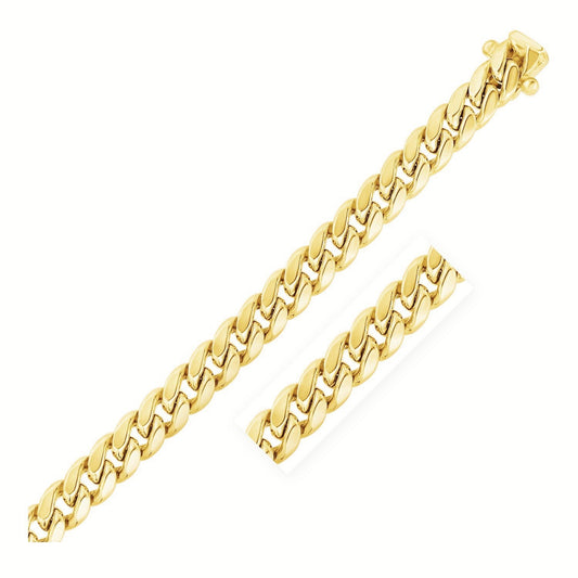 10.5mm 14k yellow gold semi solid Miami Cuban chain necklace by Bids.com on Tampa Home & Garden Store