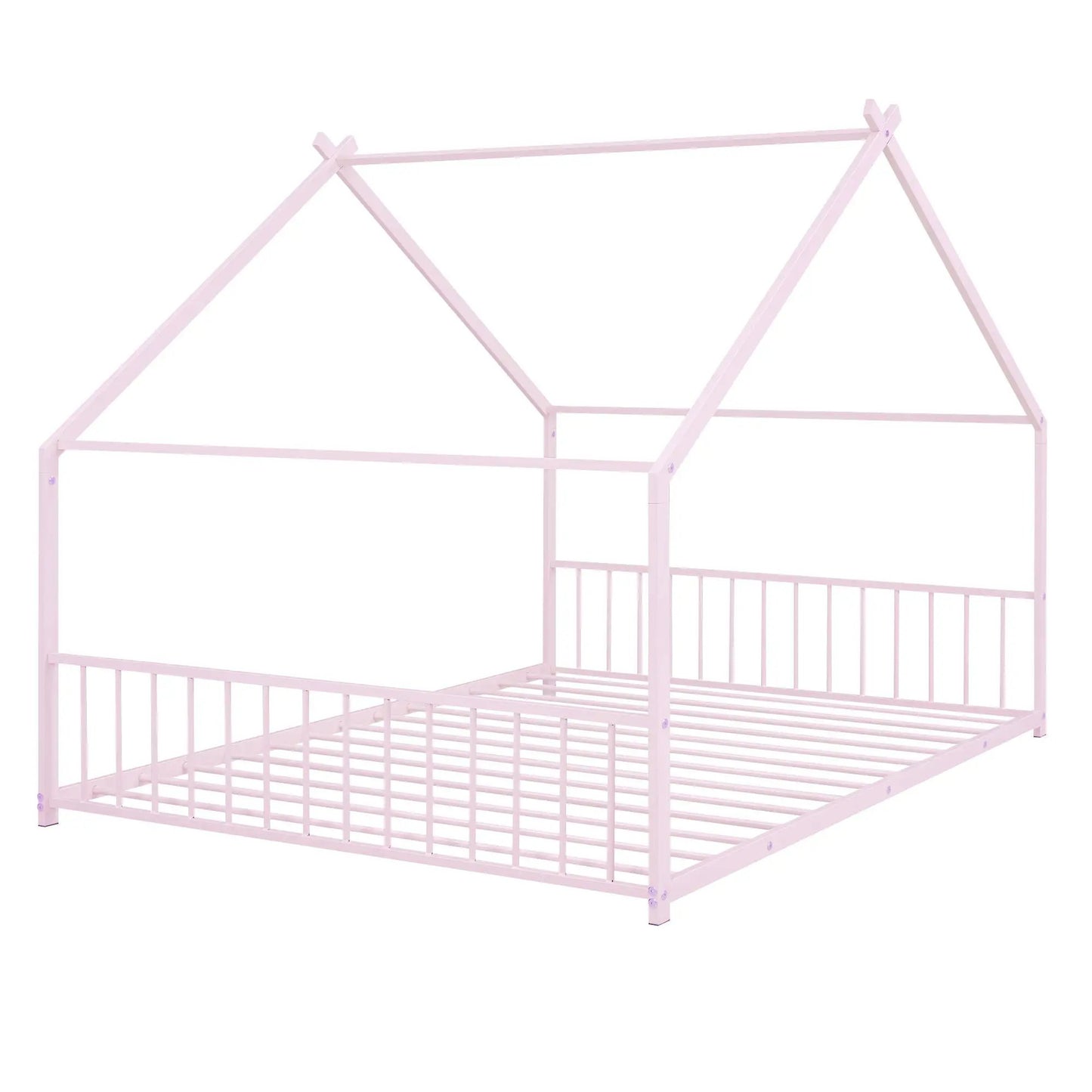 Metal House Bed pink canopy frame for kids by Unique Piece Furniture on Tampa Home & Garden Store