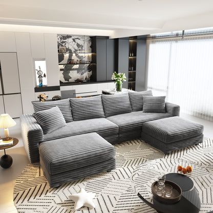 Modern Deep Seat Upholstered Sofa and Couch