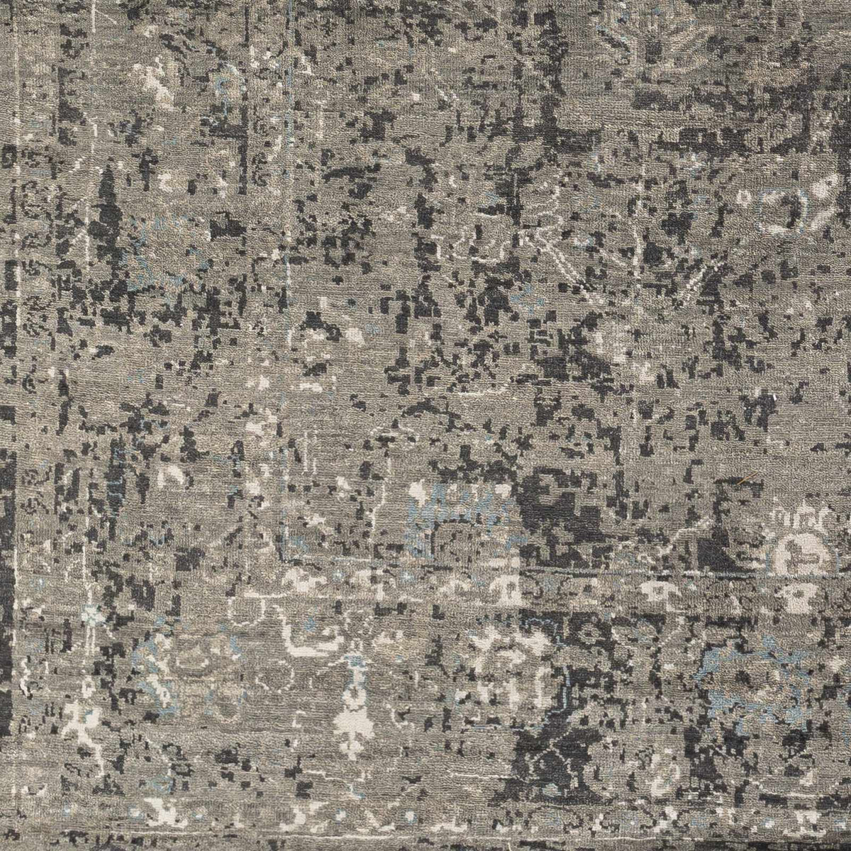 Becerril Premium Rug gray distressed abstract pattern, Boutique Rugs on Tampa Home & Garden Store
