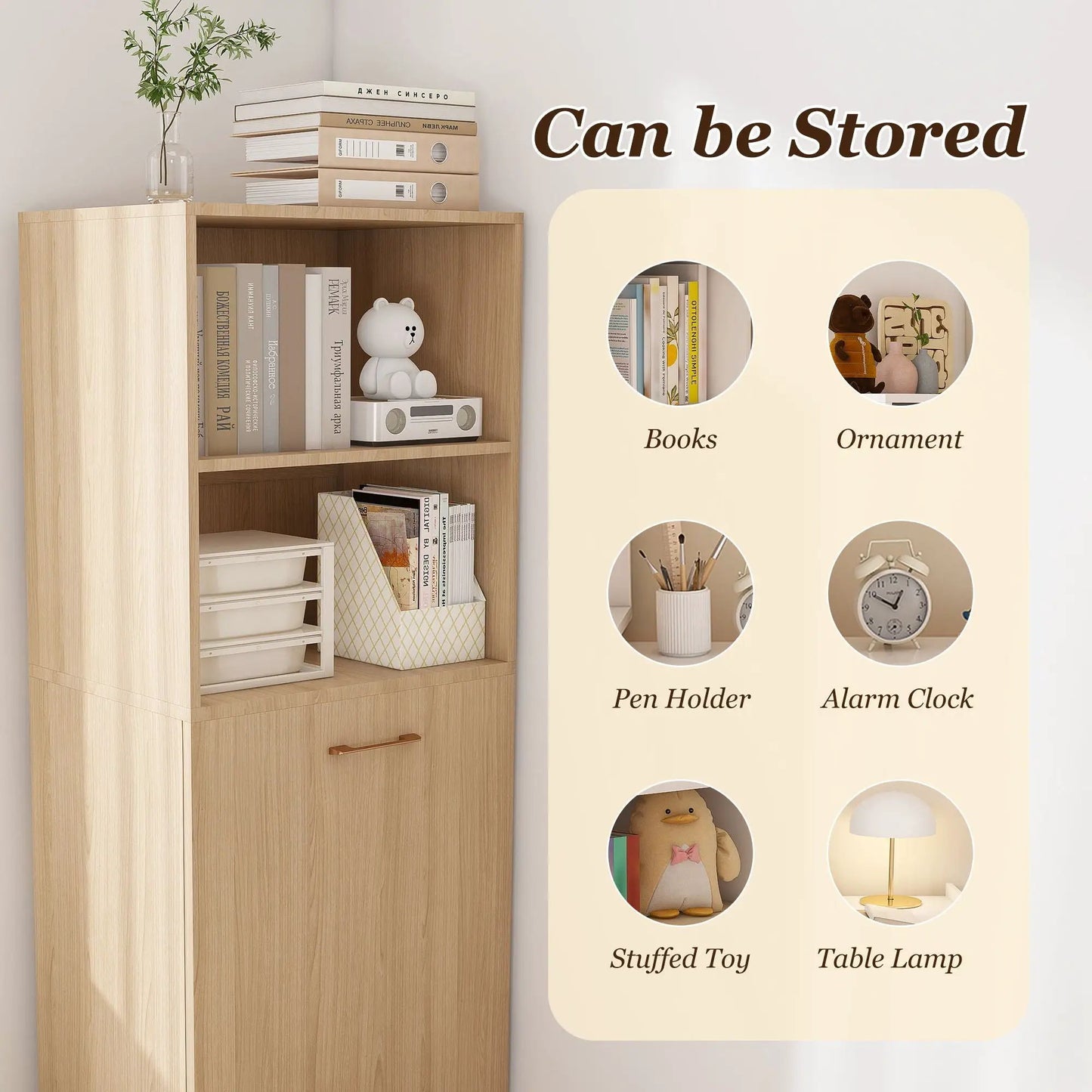 Stretchable Office Desk with Shelves and Wheels