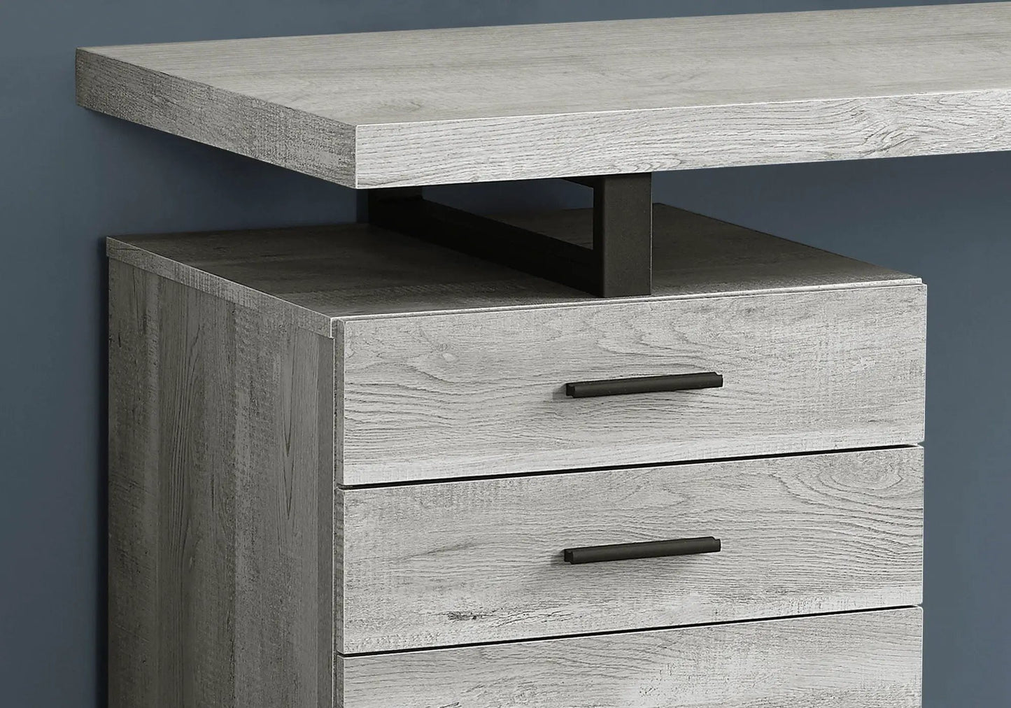 Left or Right Computer Desk with Ample Drawers
