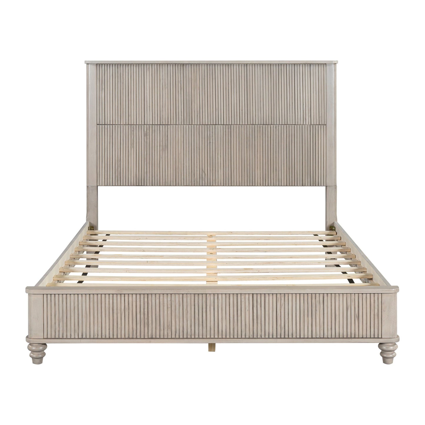 Solid Wood Platform Bed and the Tall Headboard