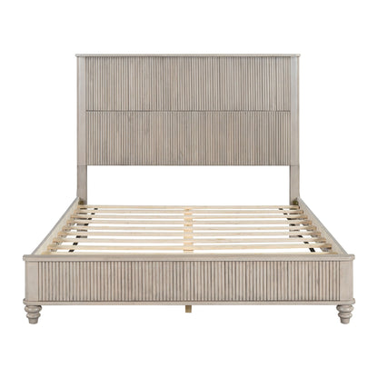 Solid Wood Platform Bed and the Tall Headboard