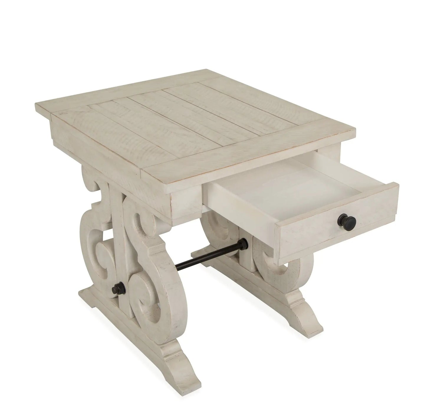 Bronwyn Rectangular End Table in Alabaster